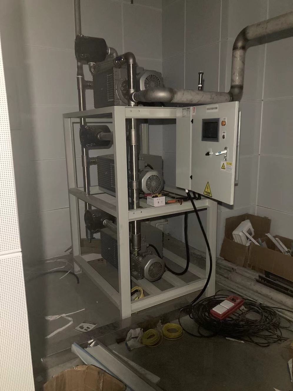 赫利亞斯HELIOSVAC中心吸引負壓機組運用于鹽城某醫院