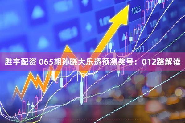 胜宇配资 065期孙晓大乐透预测奖号：012路解读